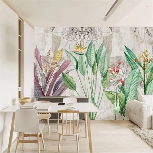 Tropical Plants Mural Wallpaper (SqM)