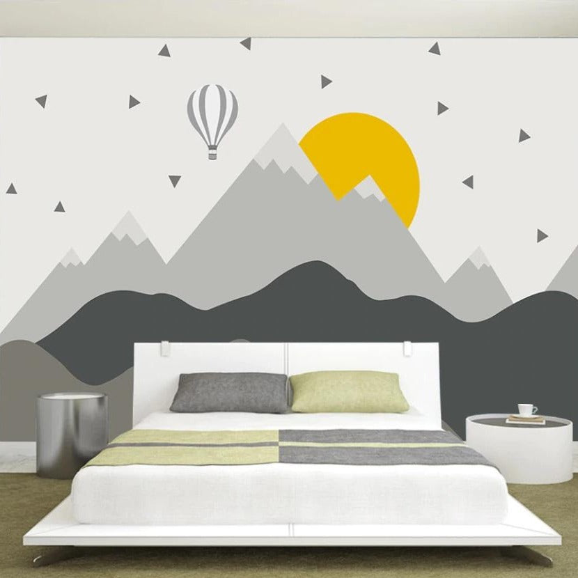 Minimalist Mountain Mural Wallpaper  (SqM)
