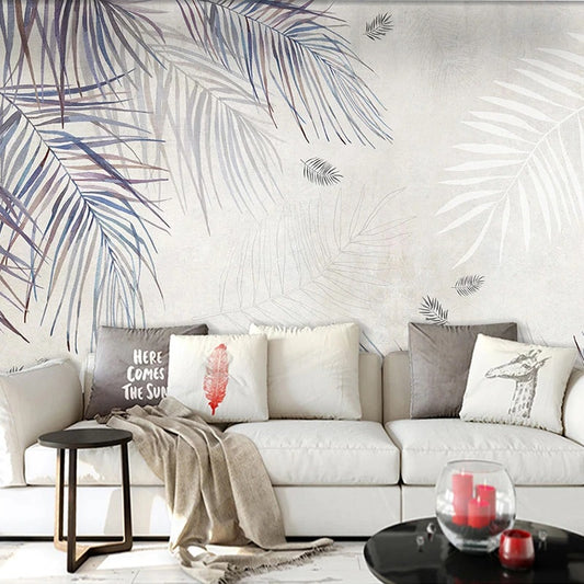 Abstract Palm Leaves Mural Wallpaper (SqM)