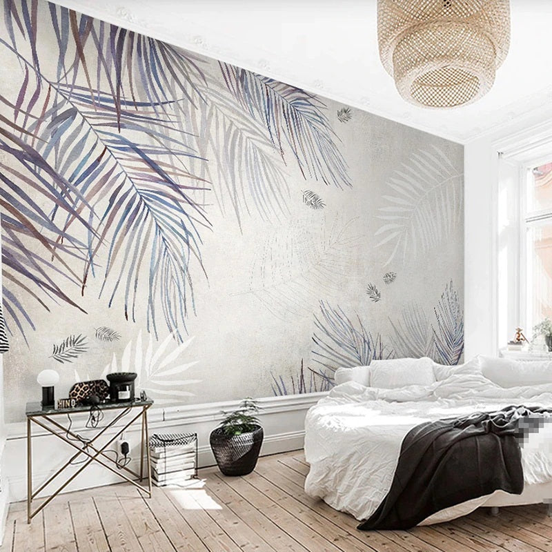 Abstract Palm Leaves Mural Wallpaper (SqM)