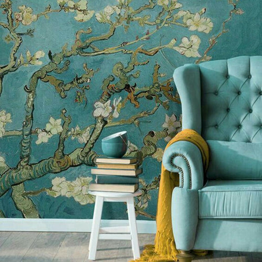 Chinoiserie Almond Branches Mural Wallpaper (SqM)