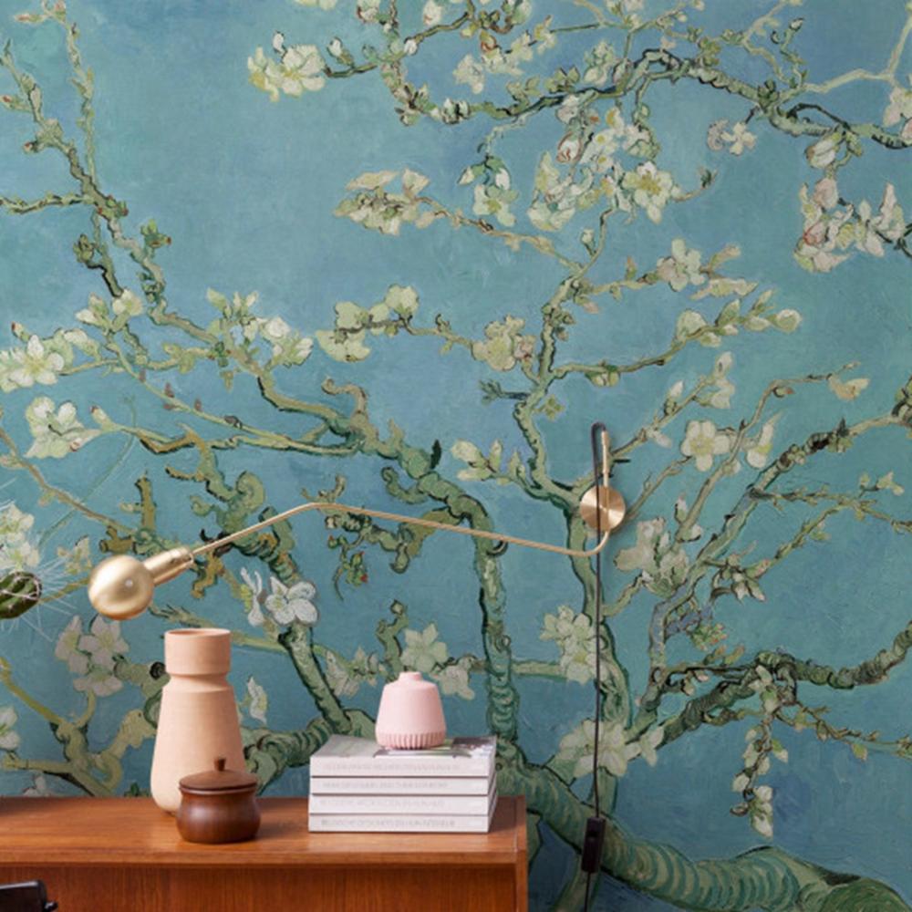 Chinoiserie Almond Branches Mural Wallpaper (SqM)