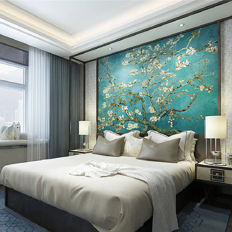 Chinoiserie Almond Branches Mural Wallpaper (SqM)