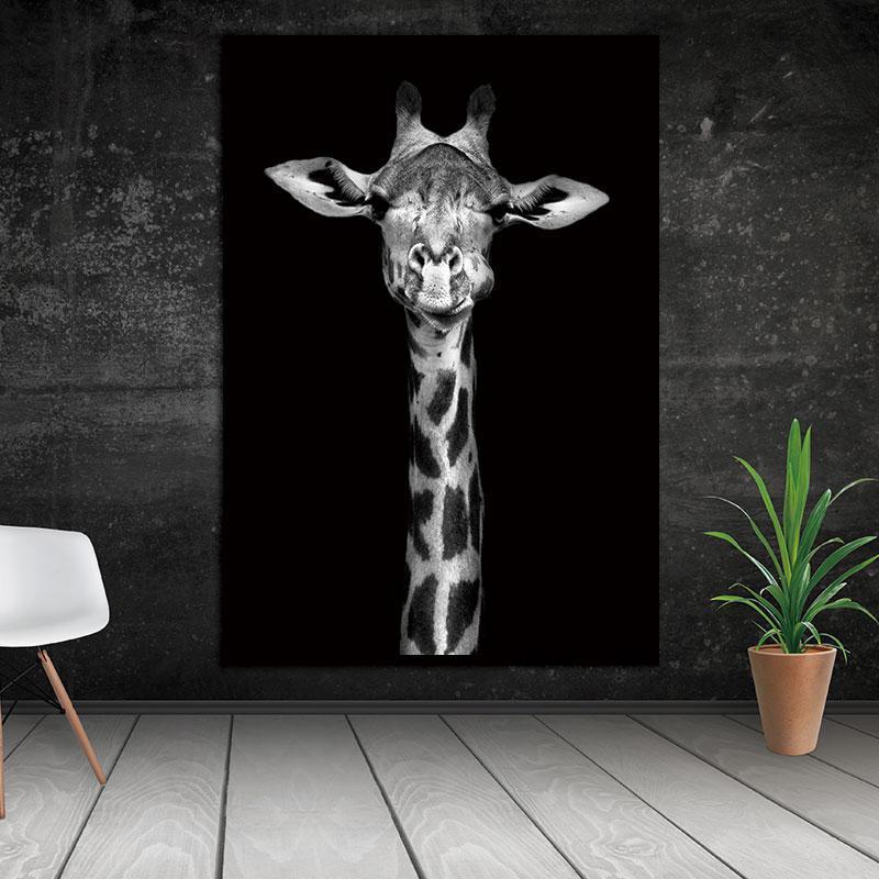 Animal Giraffe Head Wall Art