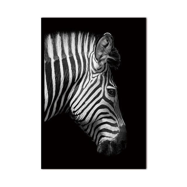 Animal Zebra Head Wall Art
