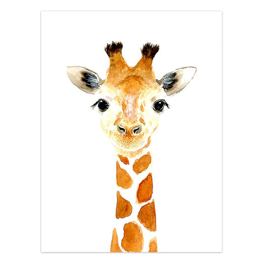 Baby Giraffe Canvas Print