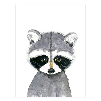 Baby Raccoon Canvas Print