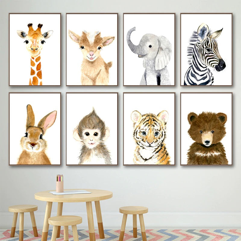 Baby Giraffe Canvas Print