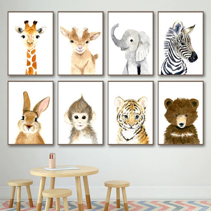 Baby Zebra Canvas Print