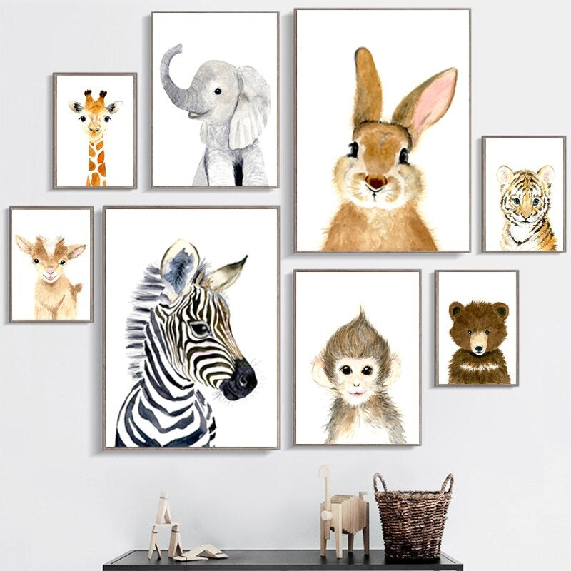 Baby Giraffe Canvas Print