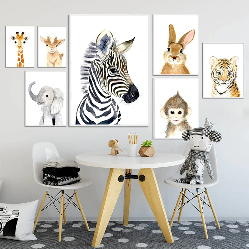 Baby Giraffe Canvas Print