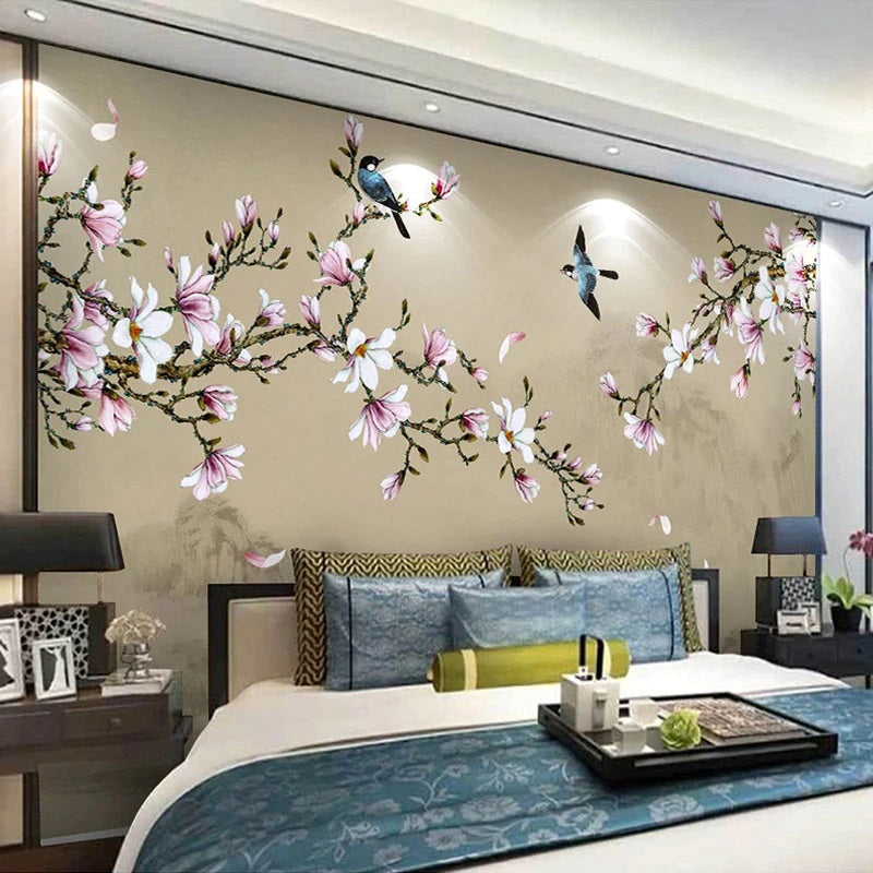 Blossom Branch Chinoiserie Mural Wallpaper (SqM)