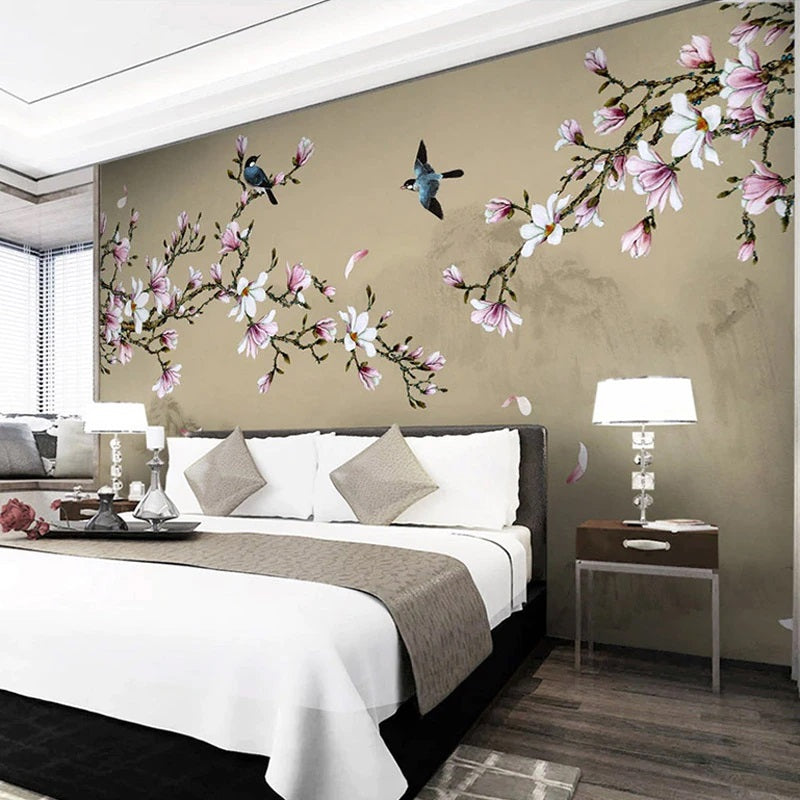 Blossom Branch Chinoiserie Mural Wallpaper (SqM)