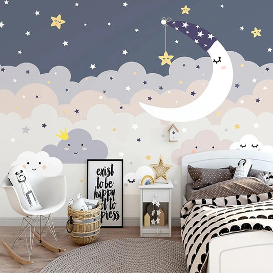 Cartoon Starry Sky Mural Wallpaper (SqM)