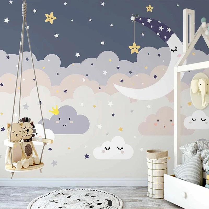 Cartoon Starry Sky Mural Wallpaper (SqM)