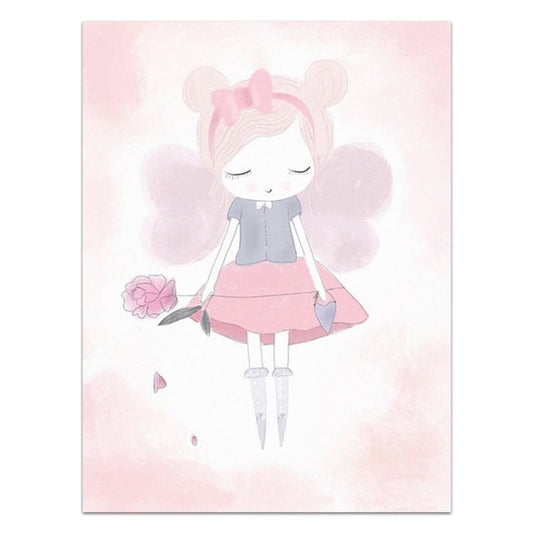 Cartoon Amanda Girl Canvas Print