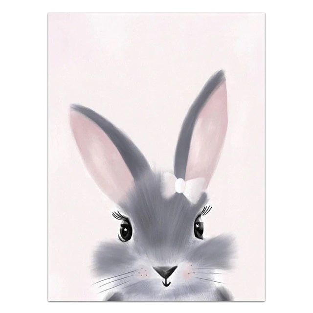 Cartoon Bunny Canvas Print