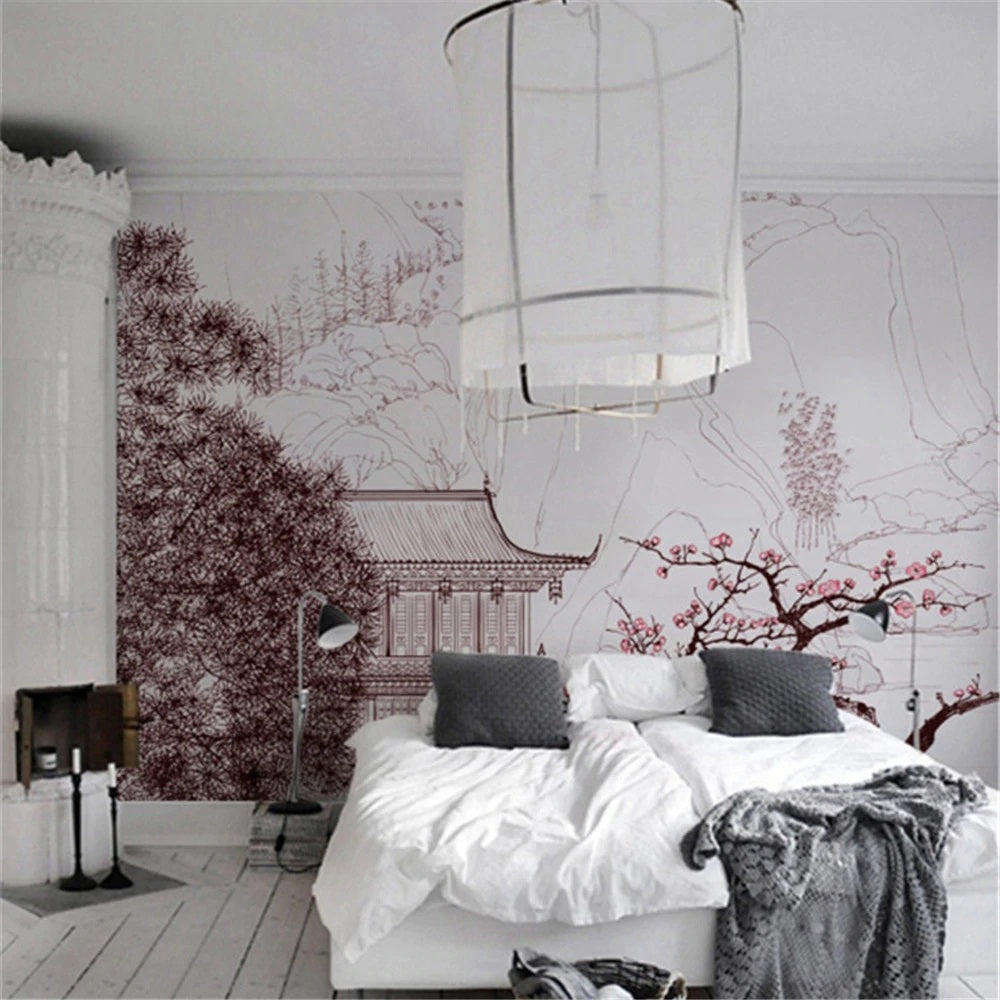 Chinese Landscape Mural Wallpaper (SqM)