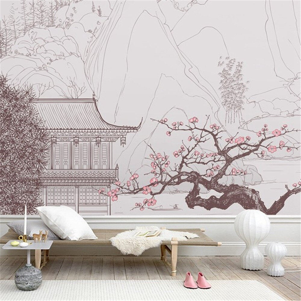 Chinese Landscape Mural Wallpaper (SqM)