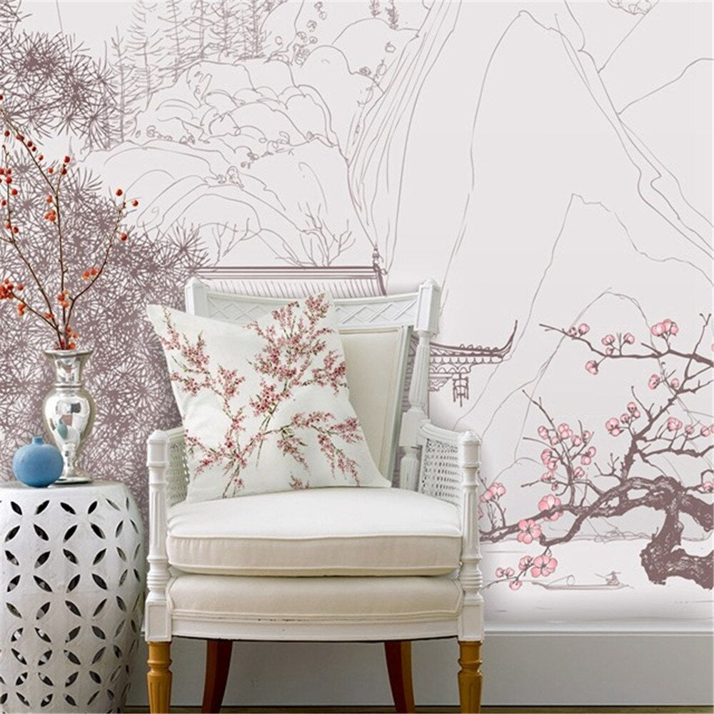 Chinese Landscape Mural Wallpaper (SqM)