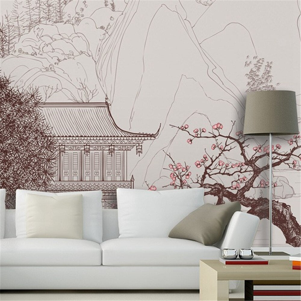 Chinese Landscape Mural Wallpaper (SqM)