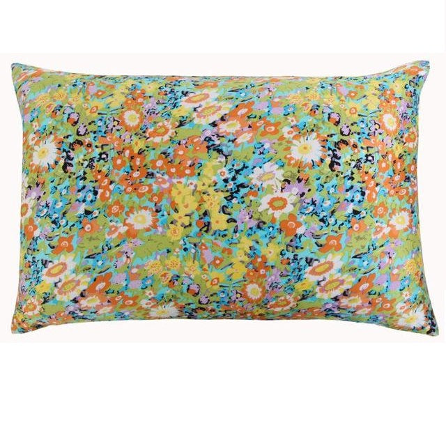 Floral Field Mulberry Silk Pillowcase