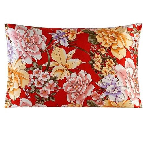 Scarlet Rose Mulberry Silk Pillowcase