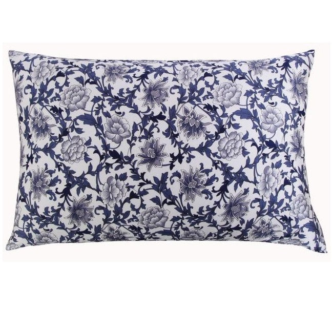 Blue Porcelain Mulberry Silk Pillowcase