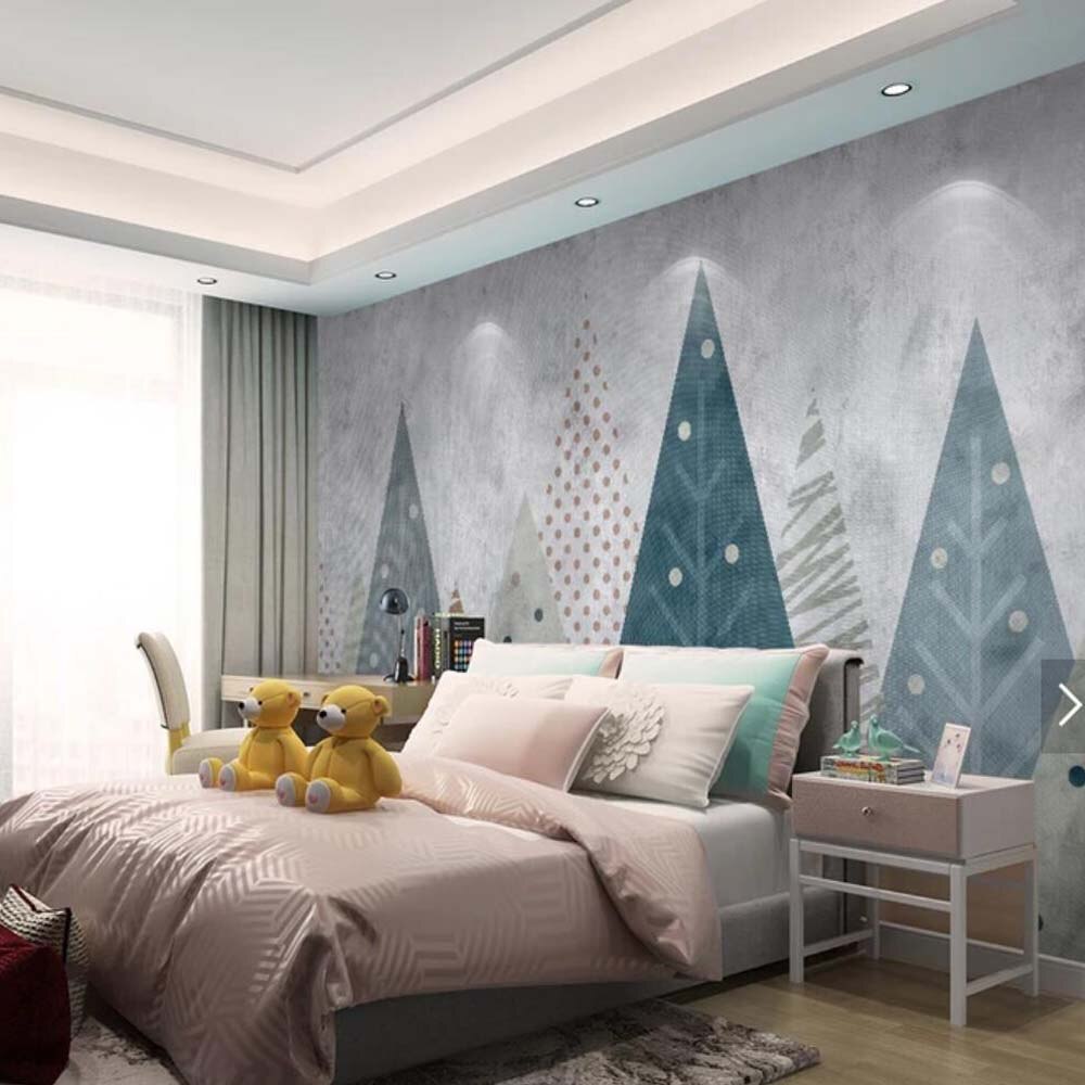 Geometric Forest Mural Wallpaper (SqM)