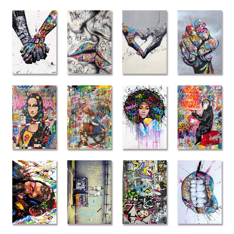 Graffiti Wall Canvas Print