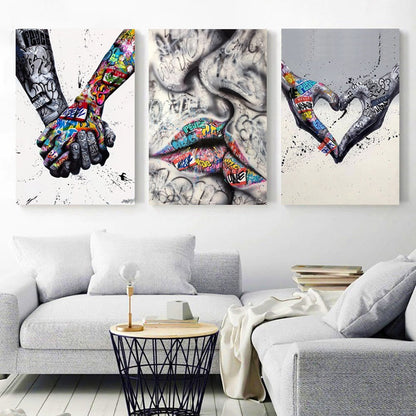 Together Graffiti Canvas Print