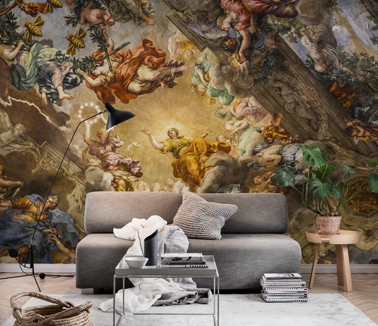 Italian Renaissance Art Mural Wallpaper (SqM)