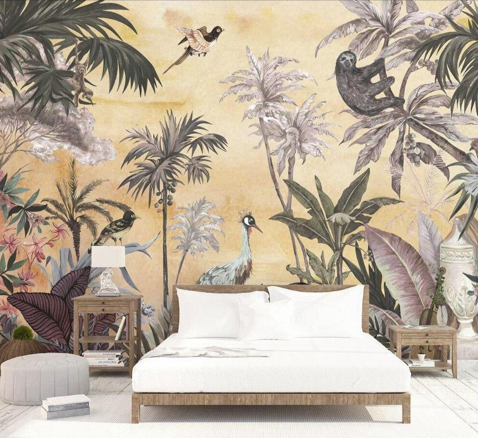 Jungle Sunset Mural Wallpaper (SqM)