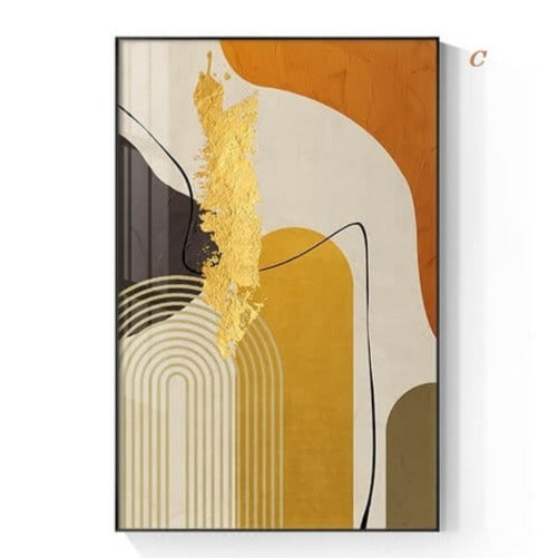Modern Colorful Geometric Canvas Print | Minimalist Abstract Wall Art ...