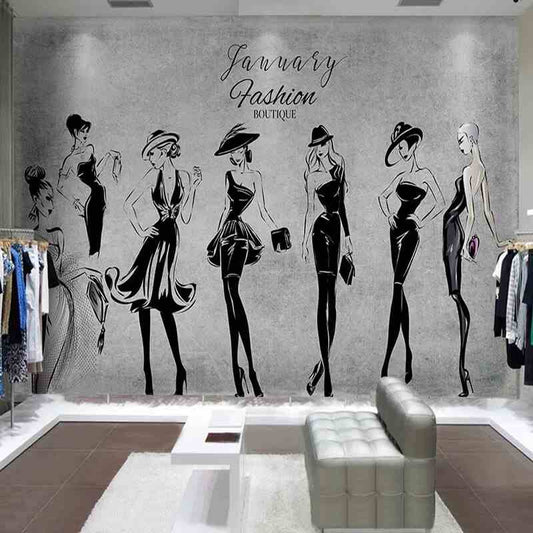 Fashion Girls Mural Wallpaper (SqM)