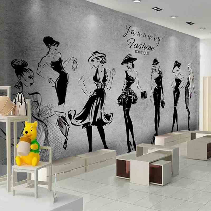 Fashion Girls Mural Wallpaper (SqM)