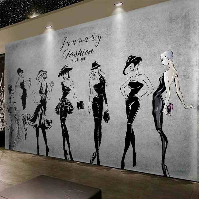 Fashion Girls Mural Wallpaper (SqM)