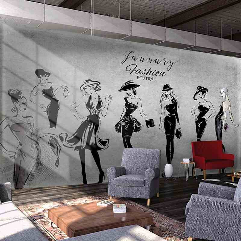 Fashion Girls Mural Wallpaper (SqM)