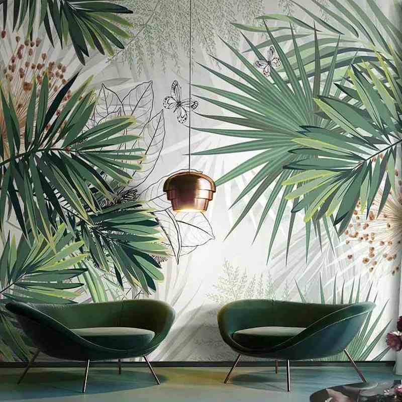 Tropical Palms Mural Wallpaper (SqM)
