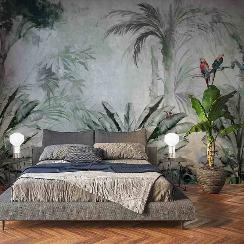 Tropical Shelter Mural Wallpaper (SqM)
