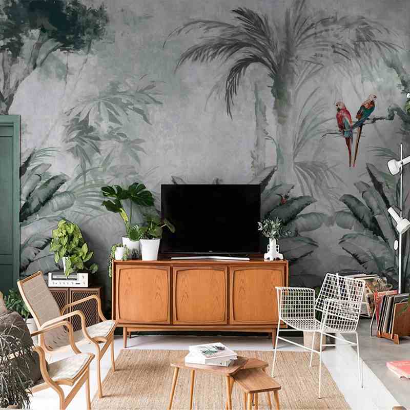 Tropical Shelter Mural Wallpaper (SqM)