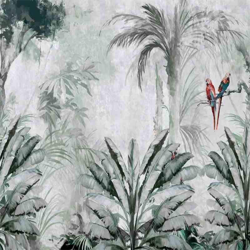 Tropical Shelter Mural Wallpaper (SqM)