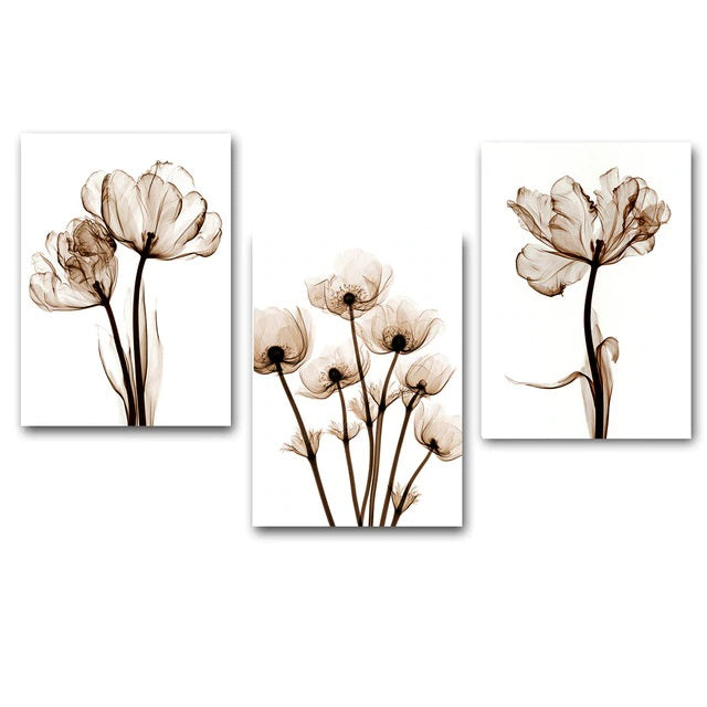 Nordic Flowers Canvas Print