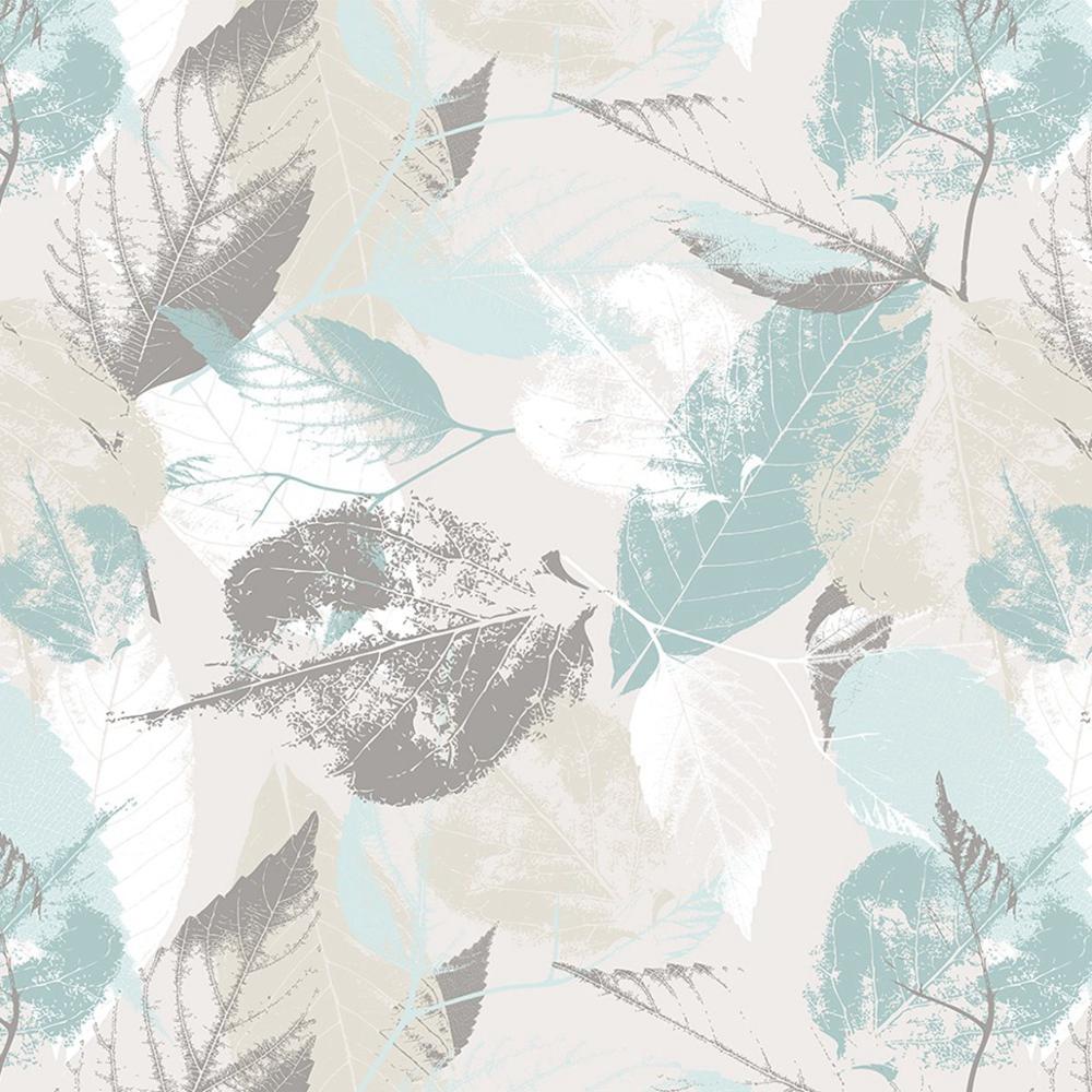 Scandinavian Frozen Leaves Mural Wallpaper (SqM)