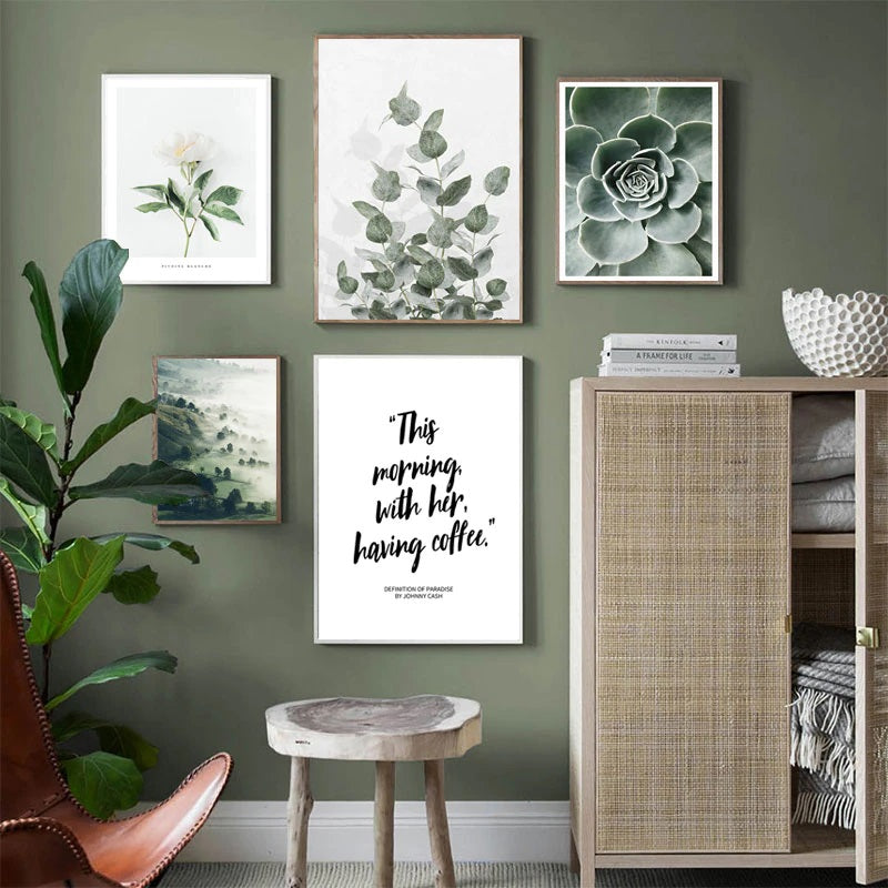 Scandinavian Plants Canvas Print