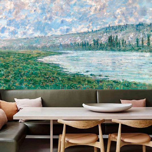 The Seine at Vetheuil by Monet Mural Wallpaper (SqM)