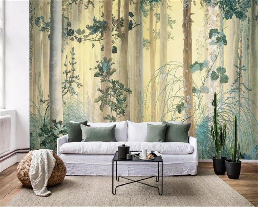 Sunlight Forest Mural Wallpaper (SqM)