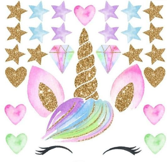 Colorful Unicorn Wall Decal