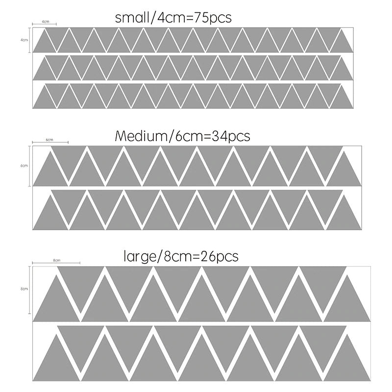 Minimalist Triangles Wall Decal