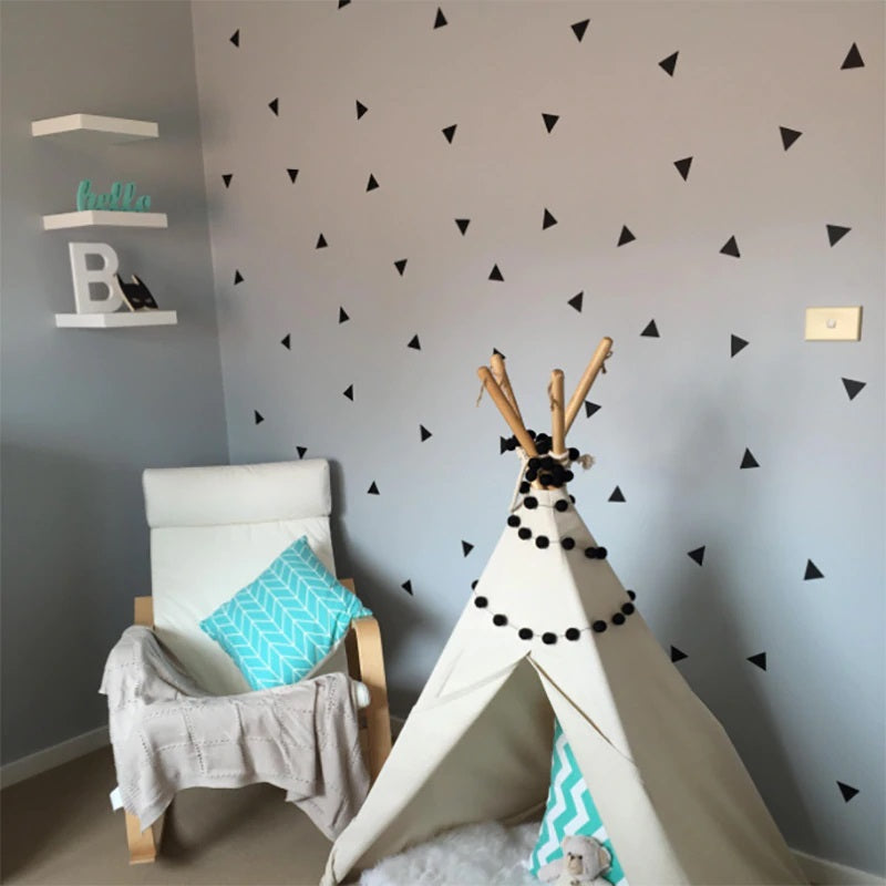 Minimalist Triangles Wall Decal